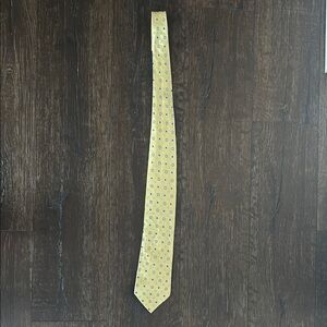 Yellow Patterned Men's Tie